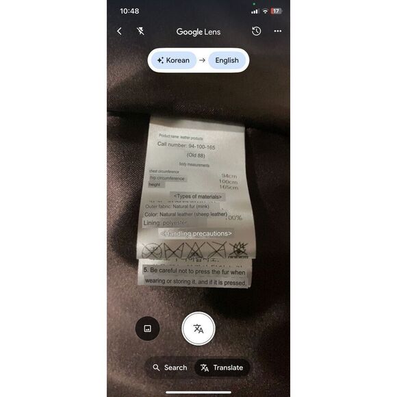 Medium, Euro Collections, unique fur vest, with leather trim. Like new condition - Picture 8 of 8